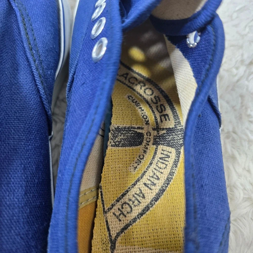 Vintage‎ 60's LaCrosse Masters Sneakers Womens 6.5 Navy Blue Made in USA Canvas